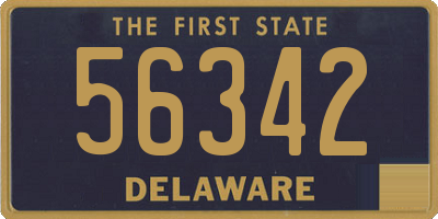 DE license plate 56342