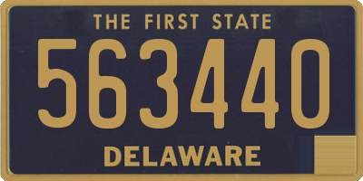 DE license plate 563440