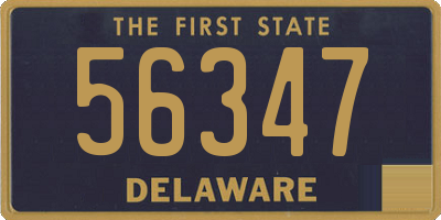 DE license plate 56347