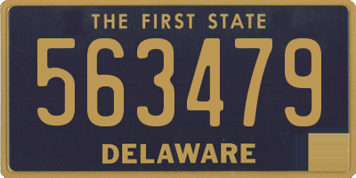 DE license plate 563479