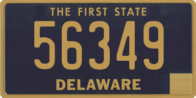 DE license plate 56349
