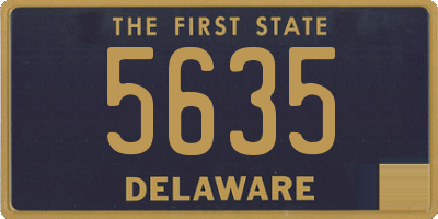 DE license plate 5635