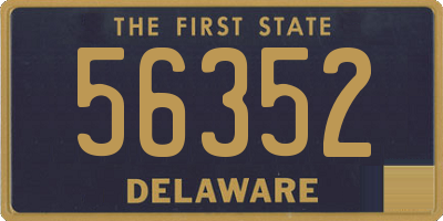 DE license plate 56352