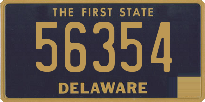 DE license plate 56354