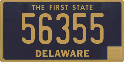 DE license plate 56355