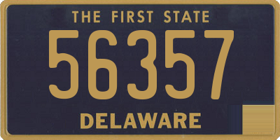 DE license plate 56357