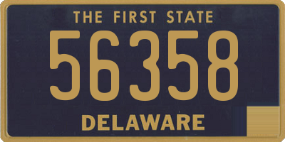 DE license plate 56358