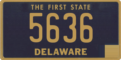 DE license plate 5636