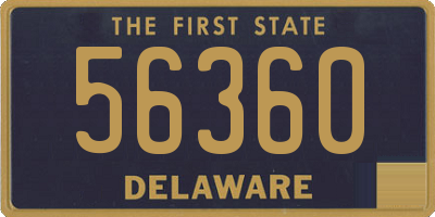 DE license plate 56360