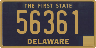 DE license plate 56361