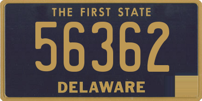 DE license plate 56362