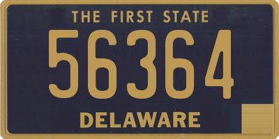 DE license plate 56364