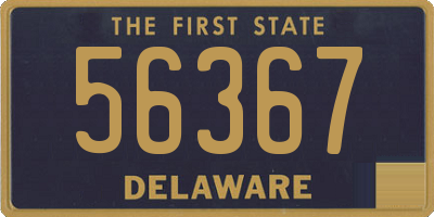 DE license plate 56367