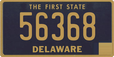 DE license plate 56368