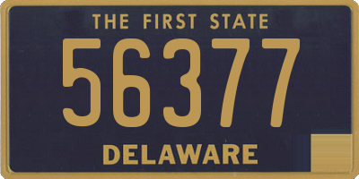 DE license plate 56377