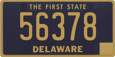 DE license plate 56378