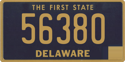 DE license plate 56380