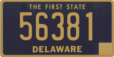 DE license plate 56381