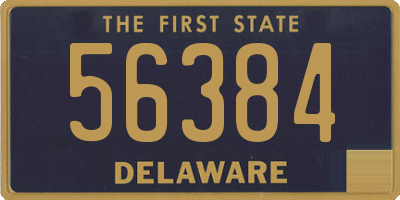 DE license plate 56384