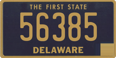 DE license plate 56385