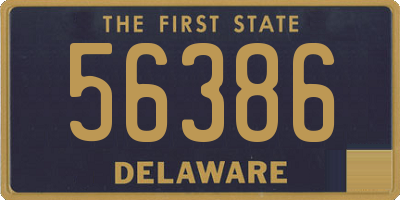 DE license plate 56386