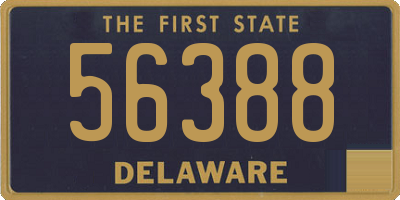 DE license plate 56388