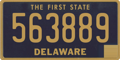 DE license plate 563889