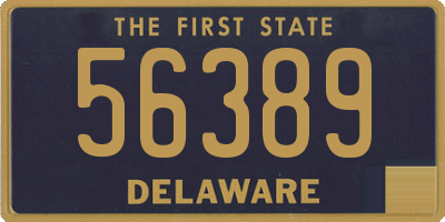 DE license plate 56389