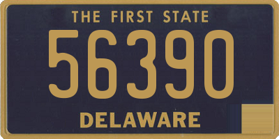 DE license plate 56390