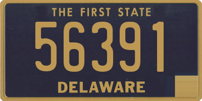 DE license plate 56391