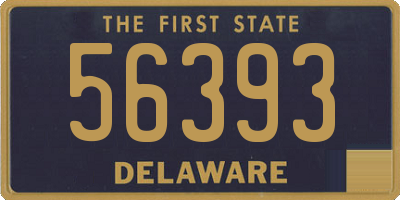 DE license plate 56393