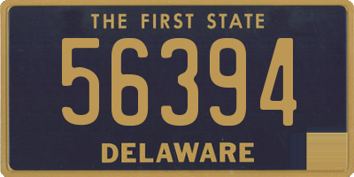 DE license plate 56394