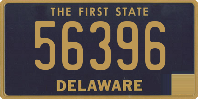 DE license plate 56396