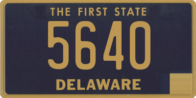 DE license plate 5640