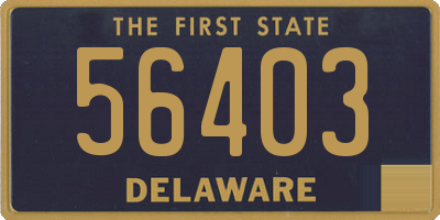 DE license plate 56403