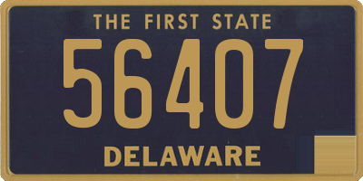 DE license plate 56407