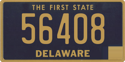 DE license plate 56408