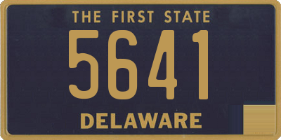 DE license plate 5641