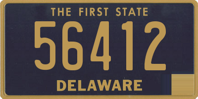 DE license plate 56412