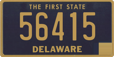 DE license plate 56415