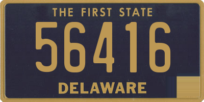 DE license plate 56416