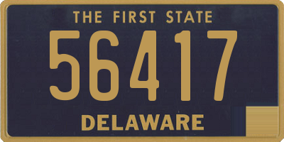 DE license plate 56417