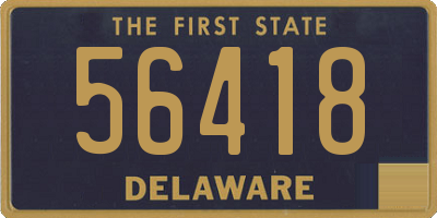 DE license plate 56418