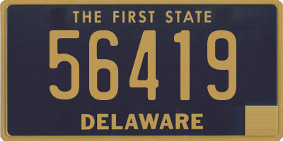 DE license plate 56419