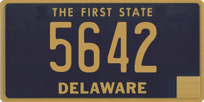 DE license plate 5642