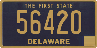 DE license plate 56420