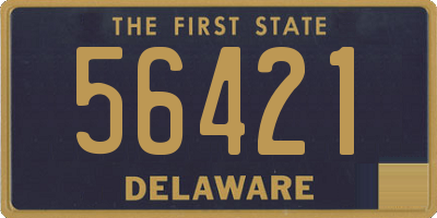 DE license plate 56421
