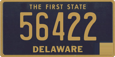 DE license plate 56422