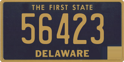 DE license plate 56423