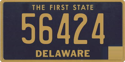DE license plate 56424